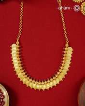 Nrityam Laxmi Kasu Mala Gold Polish Silver Neckpiece