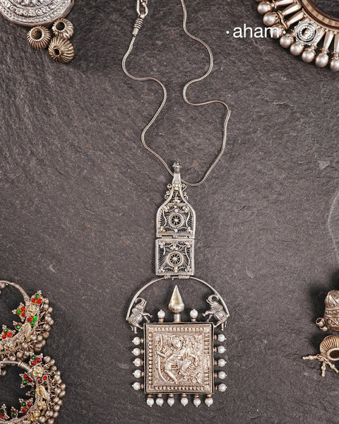 Krishna Silver Neckpiece