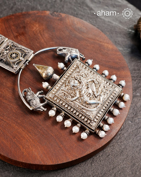 Krishna Silver Neckpiece
