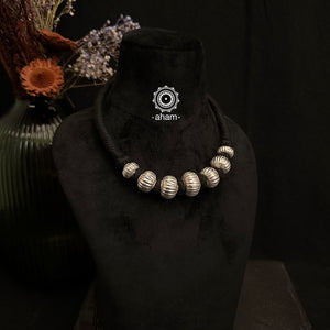 Wax Beads coated with silver foil