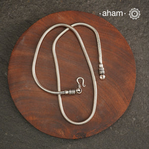 Plain 92.5 Silver snake chain,
opens at one end for ease of putting in the pendant