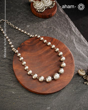 Handcrafted 92.5 sterling silver ball neckpiece. Wear this beautiful necklace with your Indian or Western wear, looks equally gorgeous.