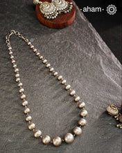 Handcrafted 92.5 sterling silver ball neckpiece. Wear this beautiful necklace with your Indian or Western wear, looks equally gorgeous.