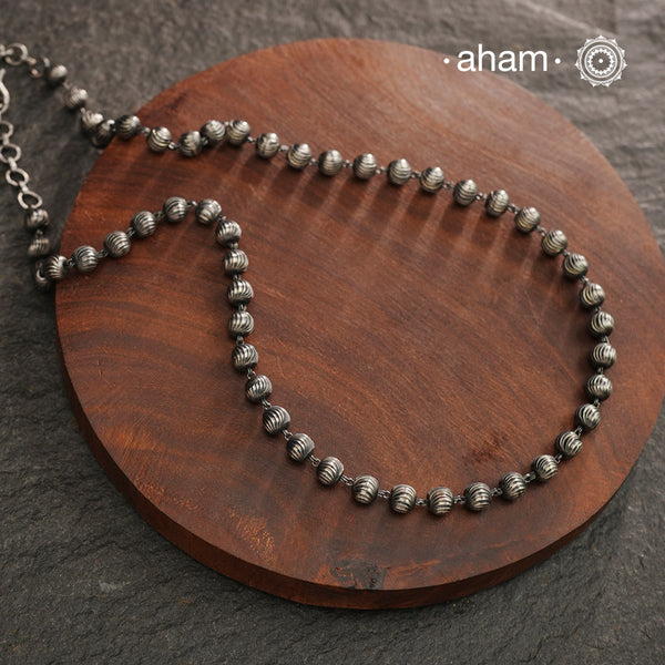 Handcrafted 92.5 sterling silver Ball Chain. Wear it as it is or with a pendant.
