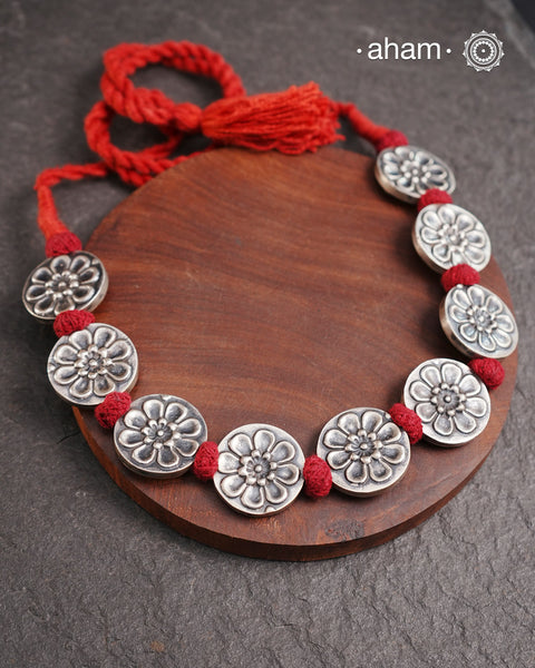 Mewad Flower Silver Neckpiece