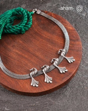Mewad Peacock Silver Neckpiece