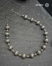 Handcrafted 92.5 sterling silver Ball neckpiece. Wear this beautiful necklace with your Indian or Western wear, looks equally gorgeous.