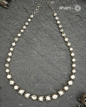 Handcrafted 92.5 sterling silver neckpiece. Wear this beautiful necklace with your Indian or Western wear, looks equally gorgeous.