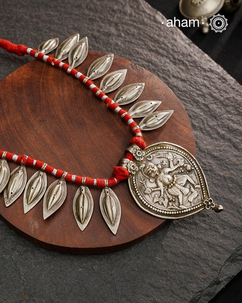Vintage Kal Bhairav Silver Neckpiece