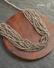 Odhisa Dhaan Sarson Mala Silver Neckpiece