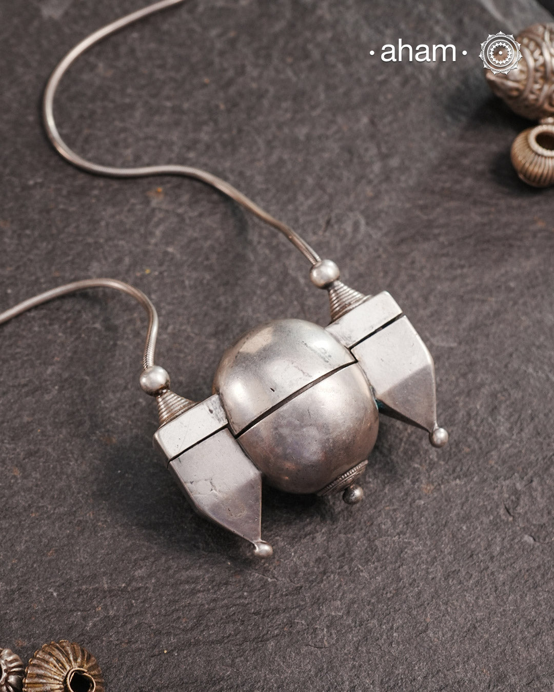 Vintage Lingam Silver Neckpiece