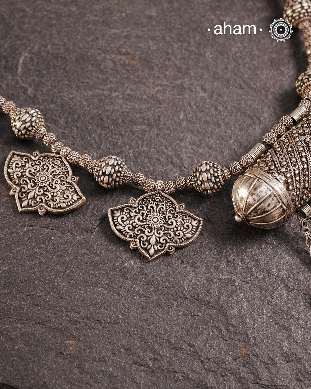 Vintage Tribal Silver Neckpiece – aham jewellery | handcrafted