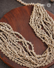 Odhisa Dhaan Sarson Mala Silver Neckpiece