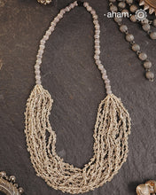 Odhisa Dhaan Sarson Mala Silver Neckpiece