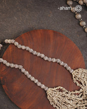 Odhisa Dhaan Sarson Mala Silver Neckpiece