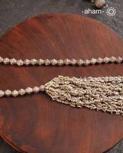 Odhisa Dhaan Sarson Mala Silver Neckpiece