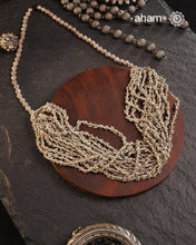 Odhisa Dhaan Sarson Mala Silver Neckpiece