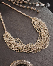Odhisa Dhaan Sarson Mala Silver Neckpiece