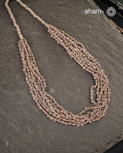 Odhisa Dhaan Sarson Mala Silver Neckpiece