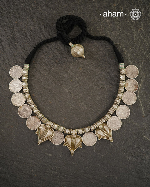 Tribal Coin Silver Neckpiece