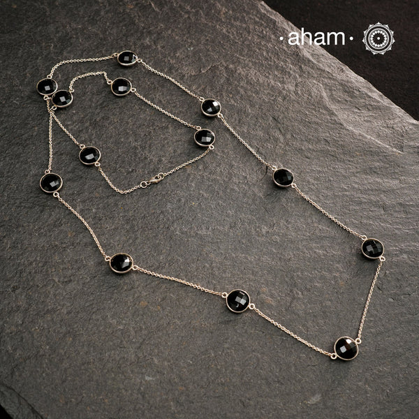 Silver Neckpiece with Semi Precious Stones
Works great with work wear or even your evening dress.