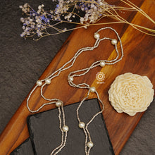 A.M P.M Silver Neckpiece