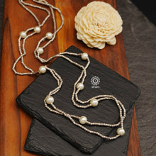 A.M P.M Silver Neckpiece