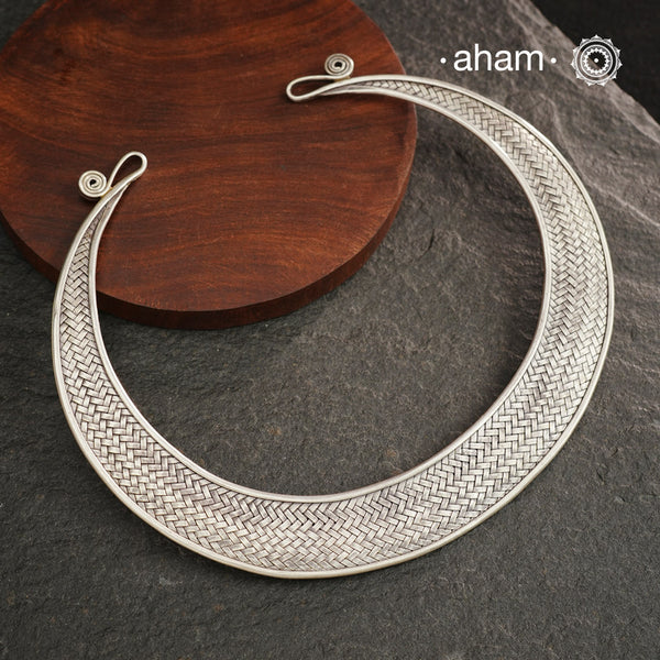 Weave Pattern Work Silver Hasli