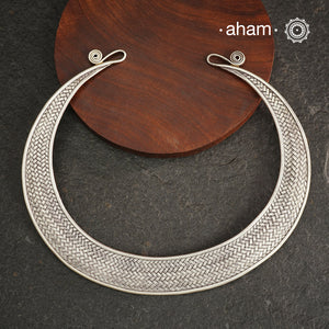 Weave Pattern Work Silver Hasli