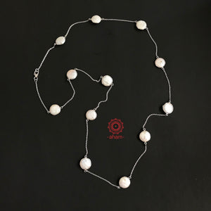 Mother of Pearl Silver Neckpiece