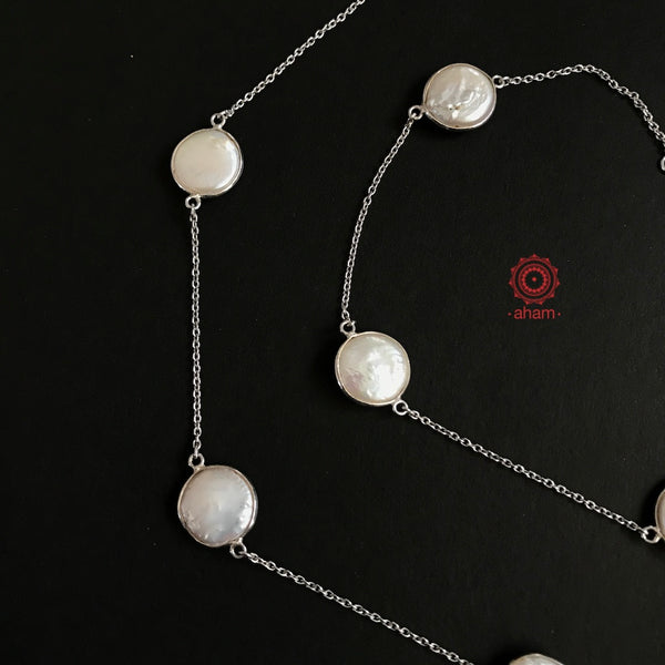 Mother of Pearl Silver Neckpiece