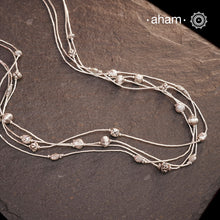 A.M P.M Charm Silver Neckpiece