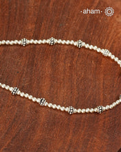 A.M P.M Silver Neckpiece