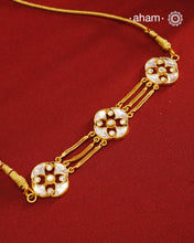 Kundan Gold Polish Silver Choker