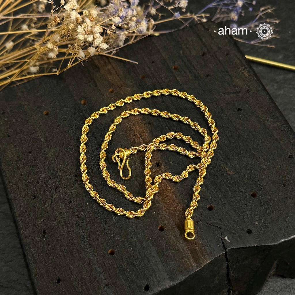 Silver And Gold Rope Chain Buy Shiv Jagdamba 5mm 14 K Dual Tone