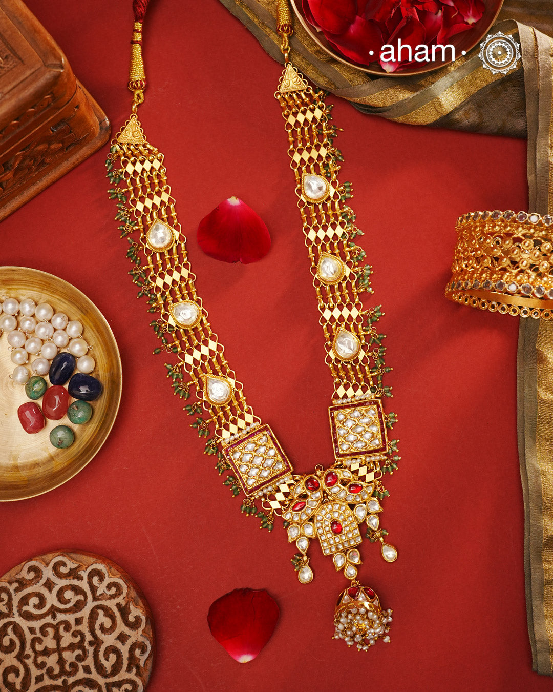 Statement Gold Polish Silver Neckpiece