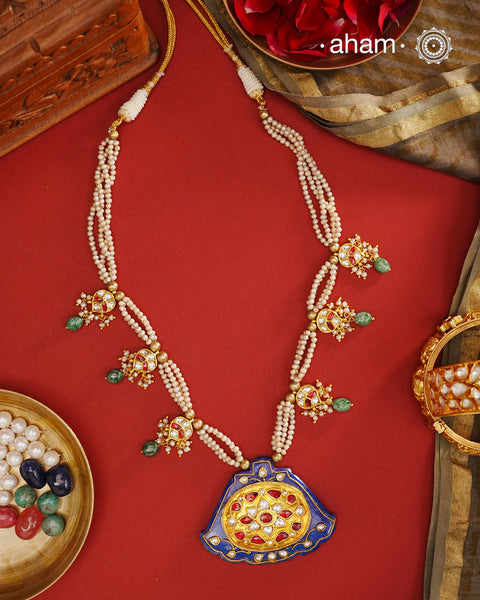 Gold Polish  Silver Neckpiece