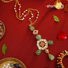 Indulge in the perfect blend of traditional and modern with our Kundan Gold Polish Silver Neckpiece. Designed for versatility, this 92.5 silver neckpiece features a stunning gold polish and elegant stone drops. Make a statement with this magnificent piece of art that will elevate any outfit.