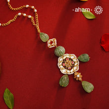 Indulge in the perfect blend of traditional and modern with our Kundan Gold Polish Silver Neckpiece. Designed for versatility, this 92.5 silver neckpiece features a stunning gold polish and elegant stone drops. Make a statement with this magnificent piece of art that will elevate any outfit.