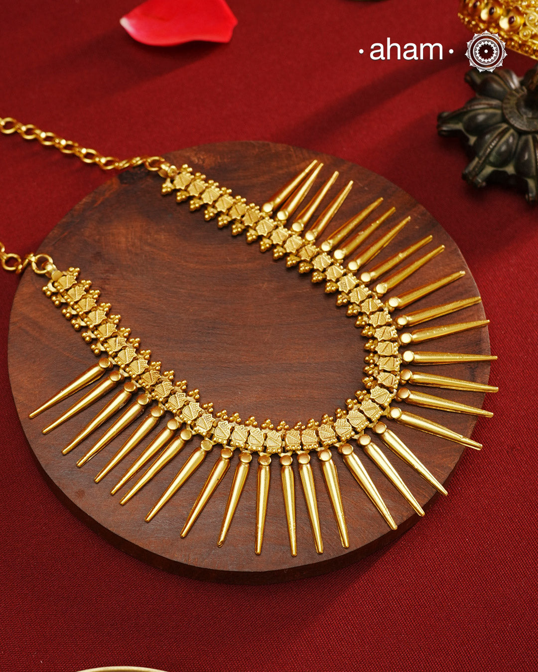 Gold Polish Silver Neckpiece