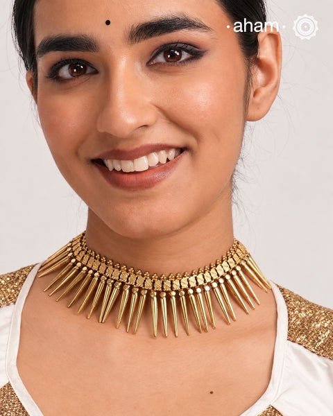 Gold Polish Silver Neckpiece
