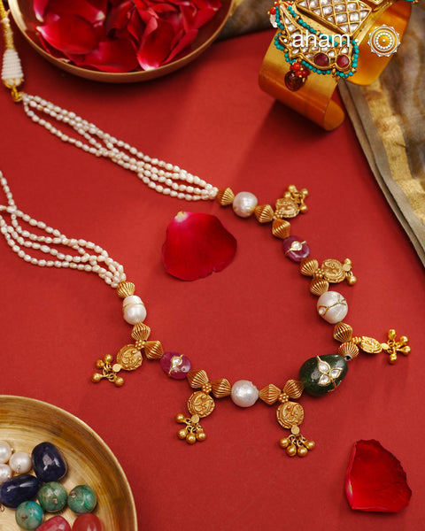 Gold Polish Silver Neckpiece