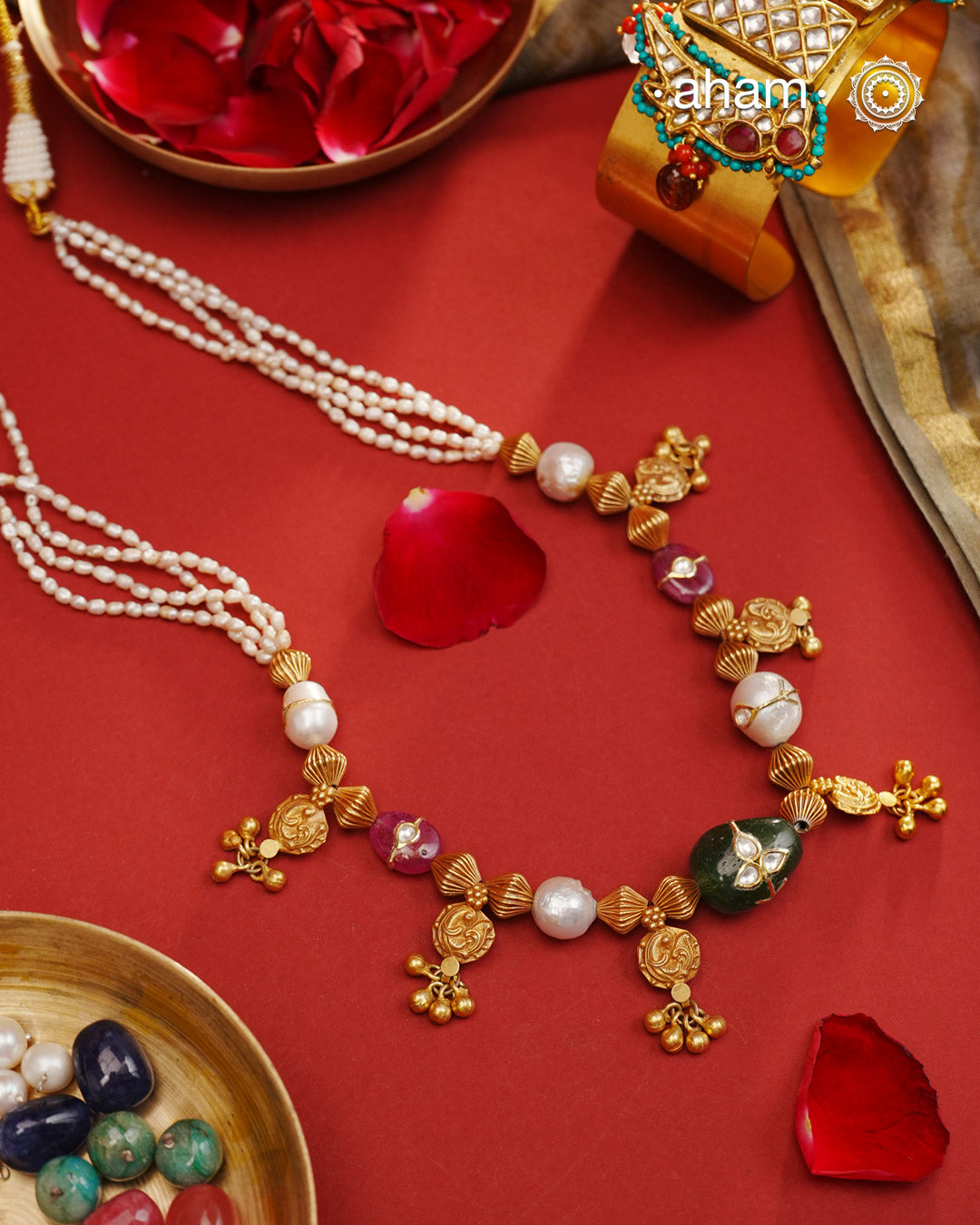 Gold Polish Silver Neckpiece