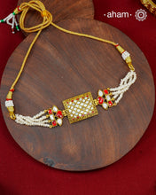 Kundan Gold Polish Silver Choker