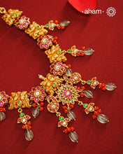 Peacock Gold Polish Silver Neckpiece