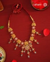 Peacock Gold Polish Silver Neckpiece