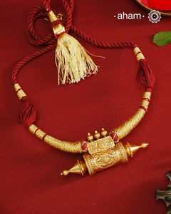 Amulet Gold Polish Silver Neckpiece