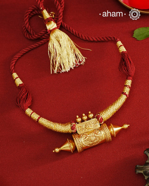 Amulet Gold Polish Silver Neckpiece