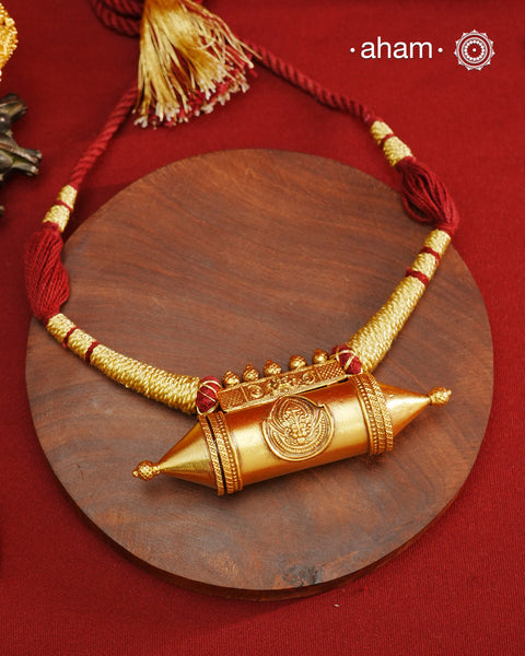 Amulet Gold Polish Silver Neckpiece