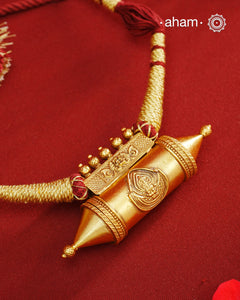 Amulet Gold Polish Silver Neckpiece